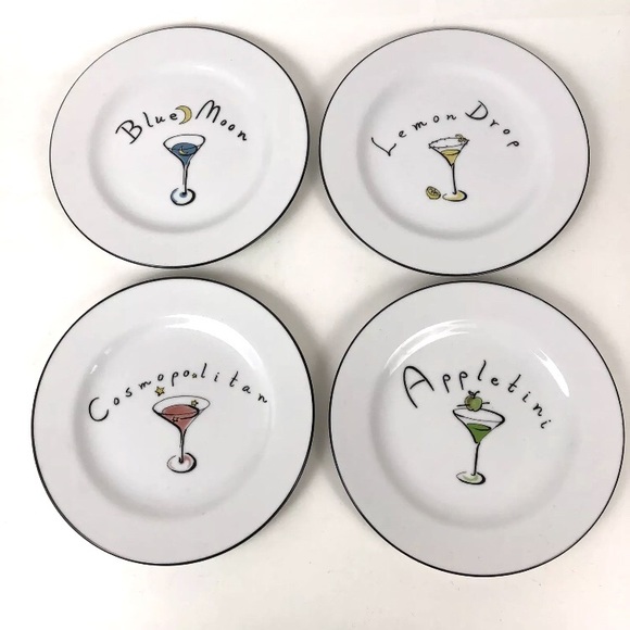 Pottery Barn Dining 4 Martini Design 75 Appetizer Plate Poshmark